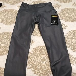 High waisted gray leggings
